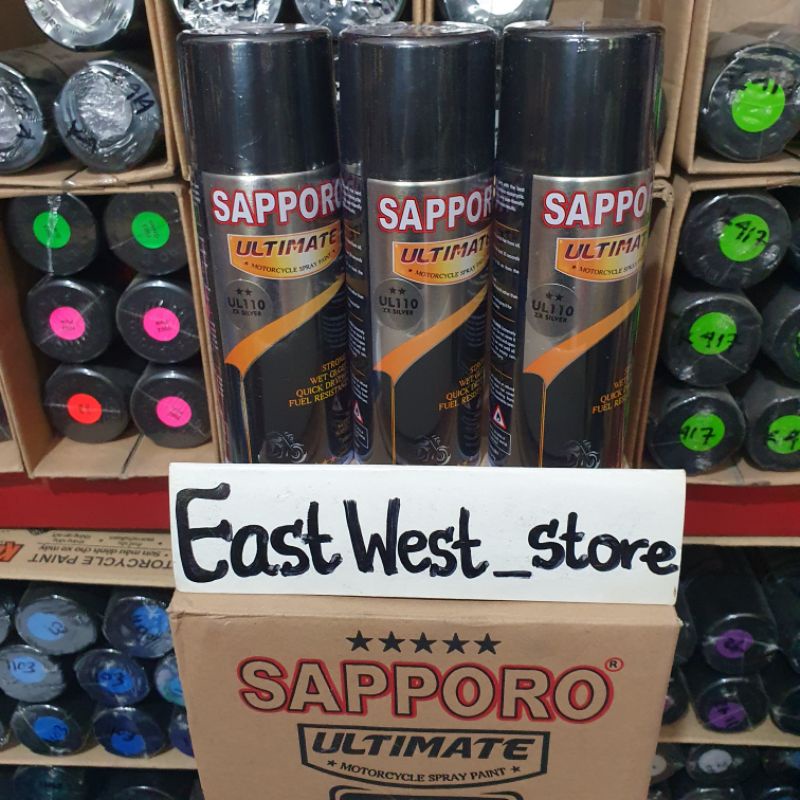 UL110 ZX Silver semi doff Sapporo Ultimate cat semprot 400ml