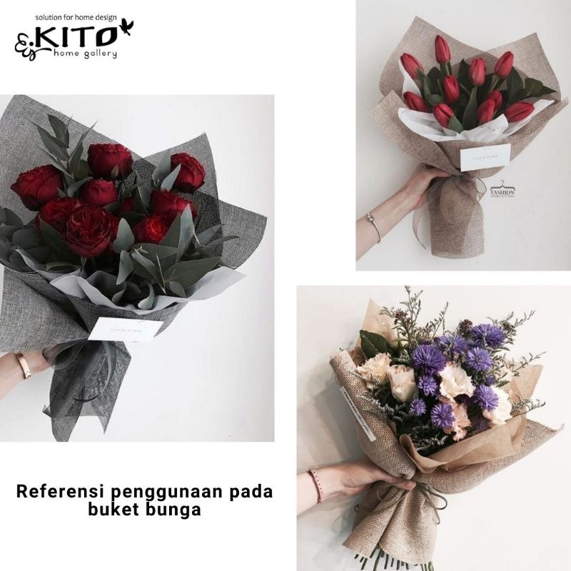 

KITO Korean Wrapping Paper Flower Bouquet / Pembungkus Buket Bunga ala Korea ROLL