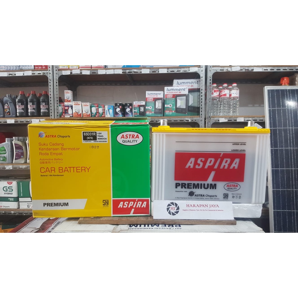 Jual AKI MOBIL ASPIRA PREMIUM N70 (70AH) BASAH | Shopee Indonesia