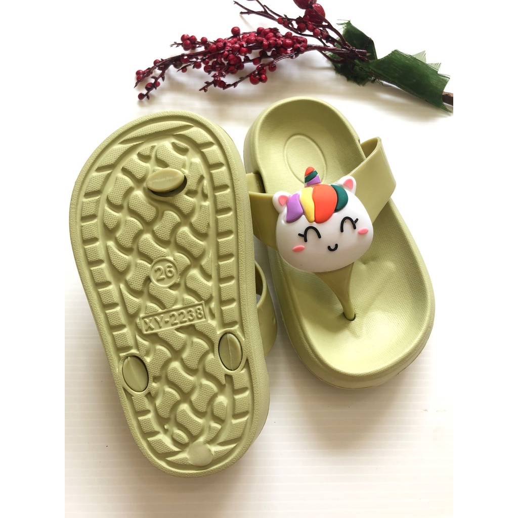 Sandal Jepit Anak Perempuan Import Usia 1 2 Tahun Motif Unicorn 2238-5