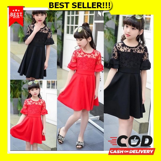 Baju Dess / Daster Anak Perempuan Katun Motif Anya Spy Family Umur 1 -10 Tahun Dress Anak Brukat Imp