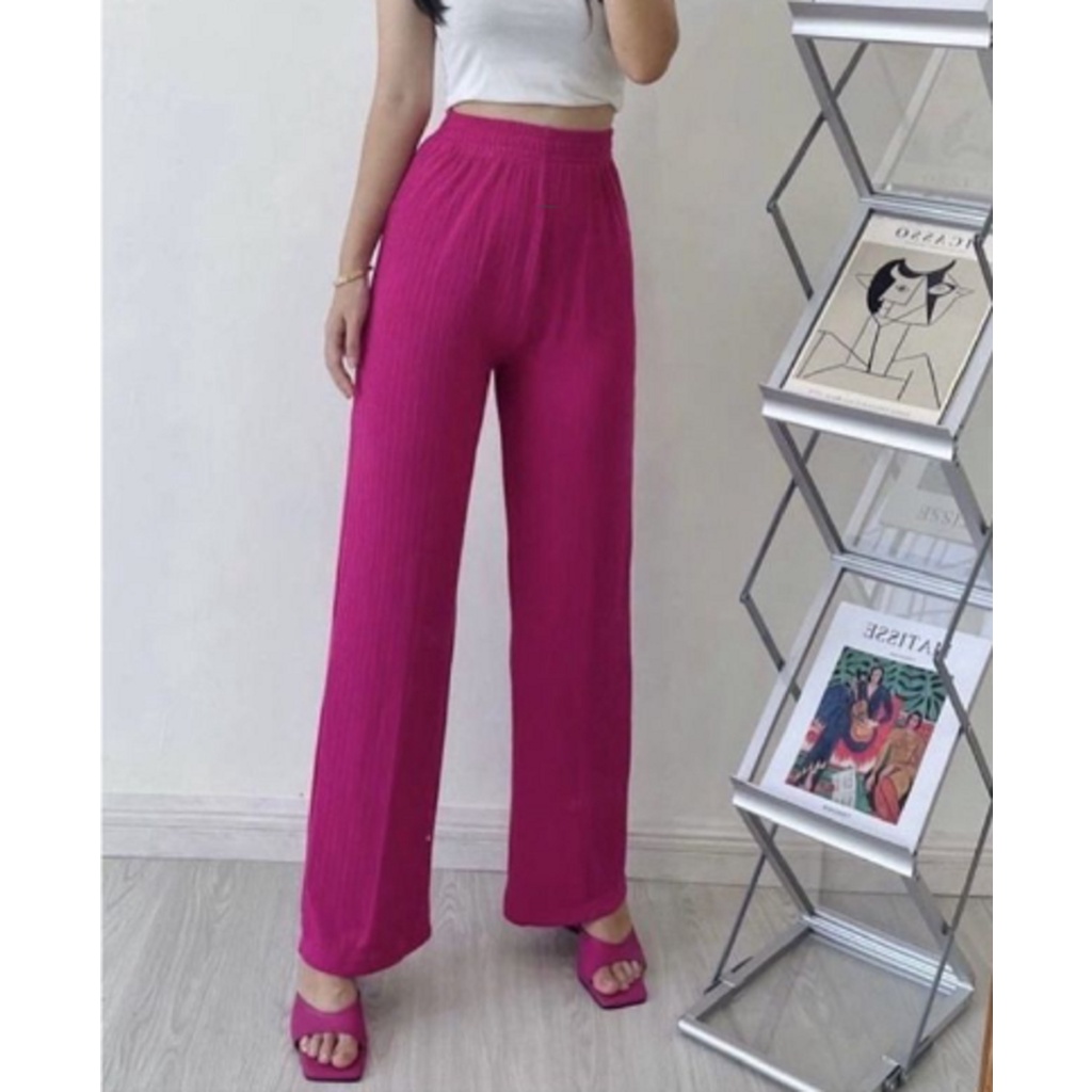 Kulot Knit Premium - Long Cullote Meera Pants ada katong nya Celana Murah Berkualitas