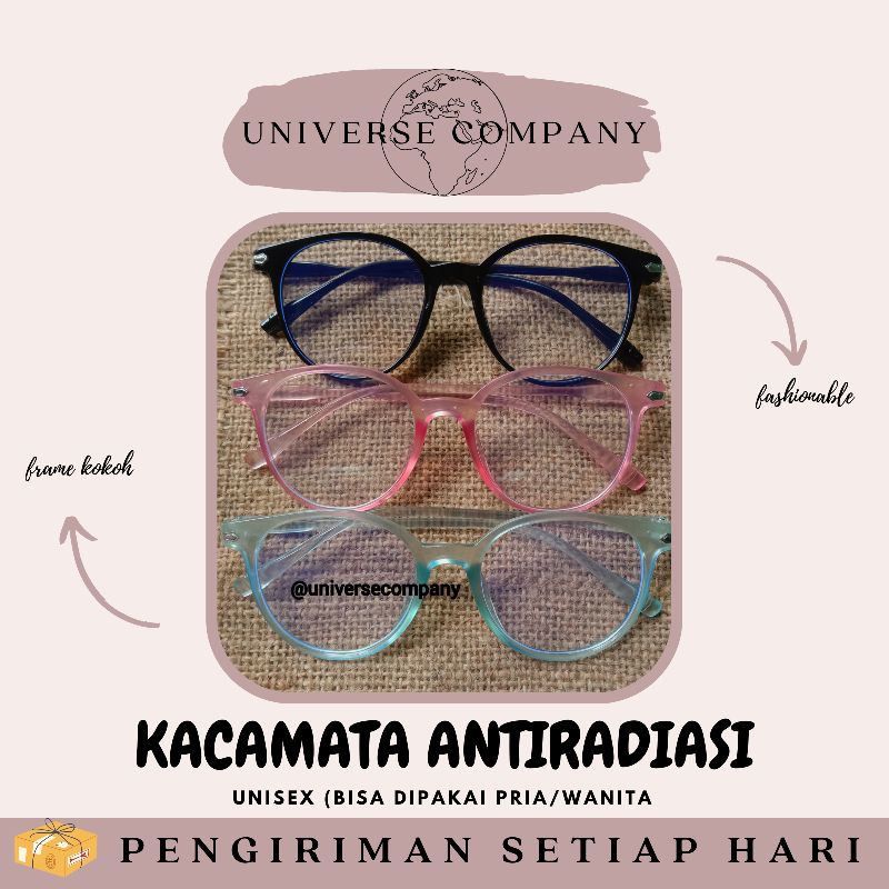 [UC] KACAMATA ANTIRADIASI/ KACAMATA FASHION / KACAMATA PRIA WANITA