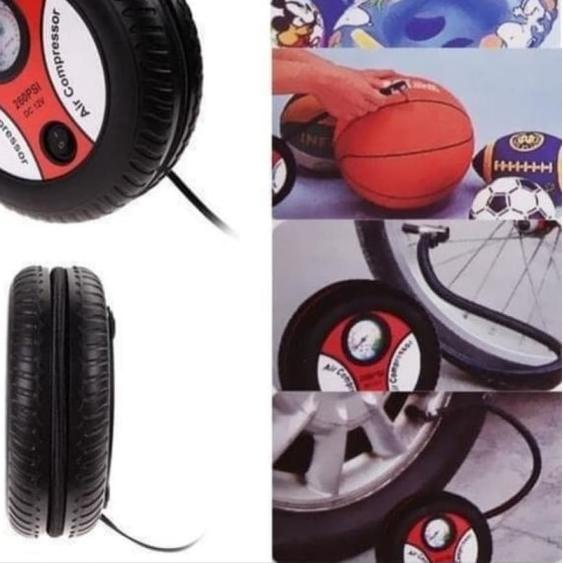 POMPA Bulat Mini Portable Air Compressor pompa angin Pompa ban / bola