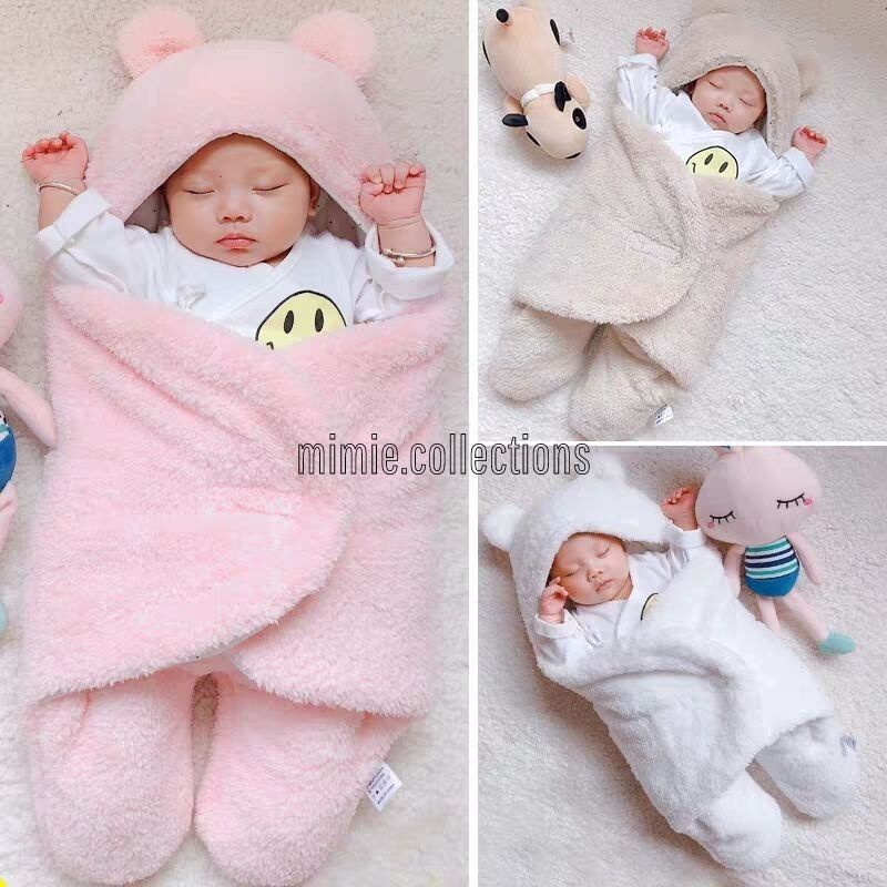 Selimut Bayi Karakter Soft Blanket Usia 0-1 Tahun Bahan Bulu Halus