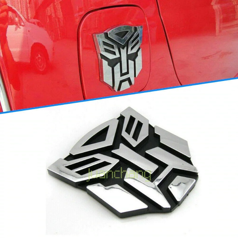 Stiker Emblem Logo Transformers 3D Untuk Mobil / Motor