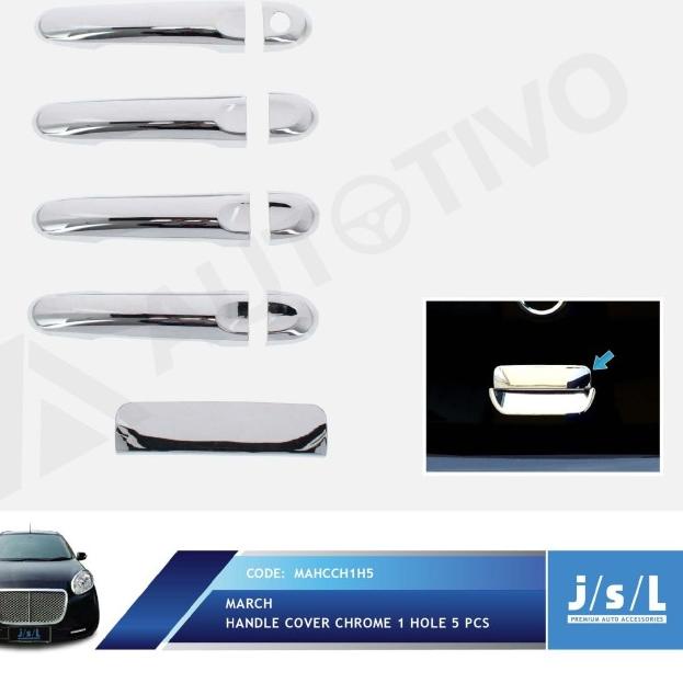 Nissan March Handle Cover Chrome 1 Hole JSL/Aksesoris Eksterior March