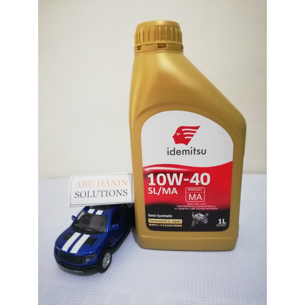 OLI IDEMITSU 4T SL/MA 10W40 1 Liter Semi Synthetic /Oli Motor