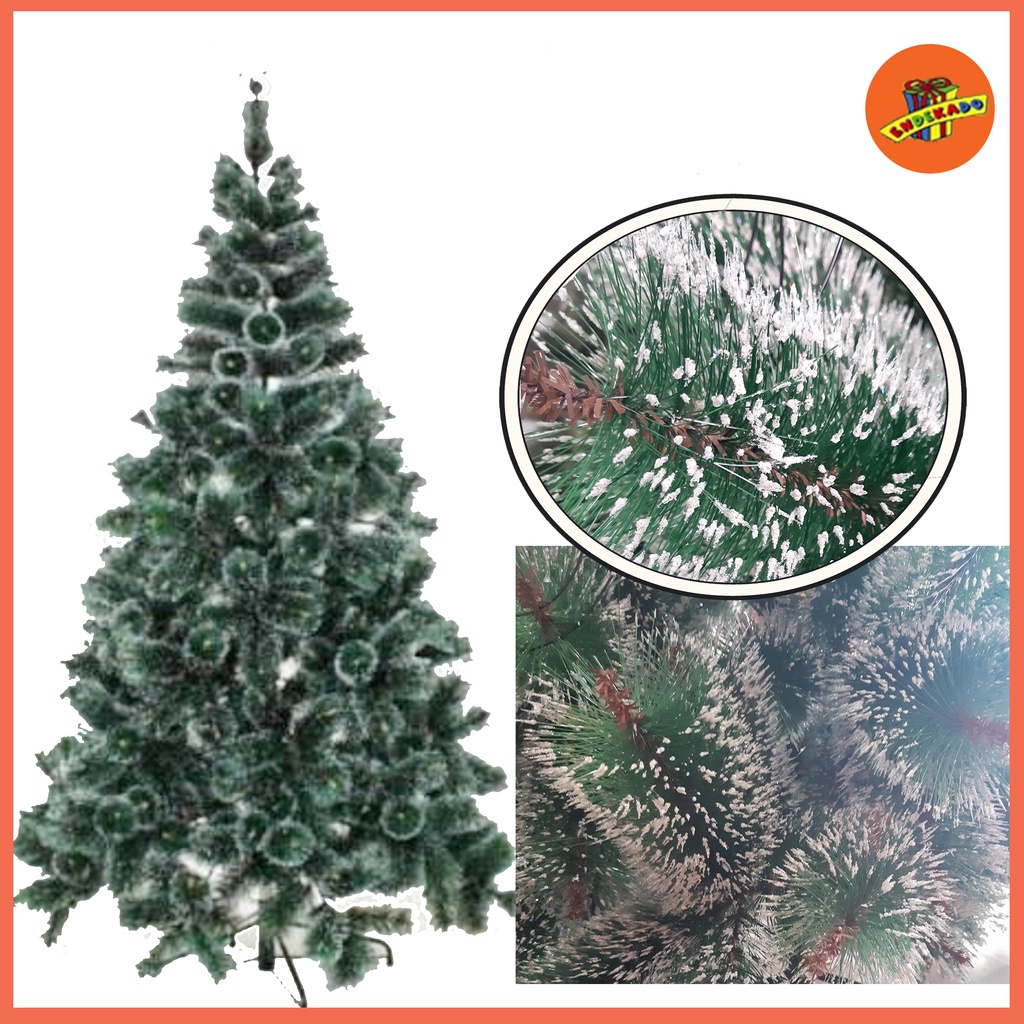 Pohon Natal Lebat Putih 16899 - Hiasan Pohon Natal Makassar