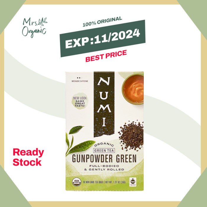 

NUMI - ORGANIC GUNPOWDER GREEN TEA - 36G