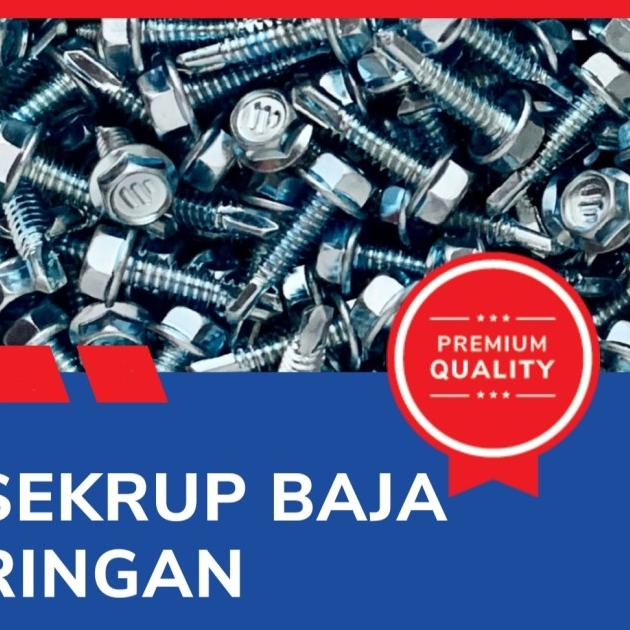 Baut Roofing Baut Baja Ringan Skrup Baja Ringan Roofing ONLY - 7 Cm (175 Pcs)