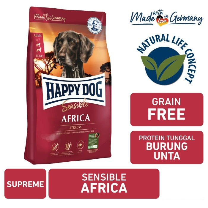 Happy Dog Supreme Sensible Africa 11kg - Makanan Anjing Grainfree