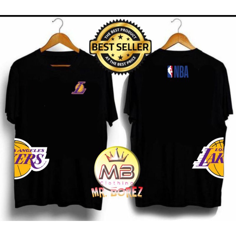 Kaos Custom Basket LA Lakers Terbaru / Kaos Katun Combad 24S Premium / Kaos pria Terbaru / Baju Hang