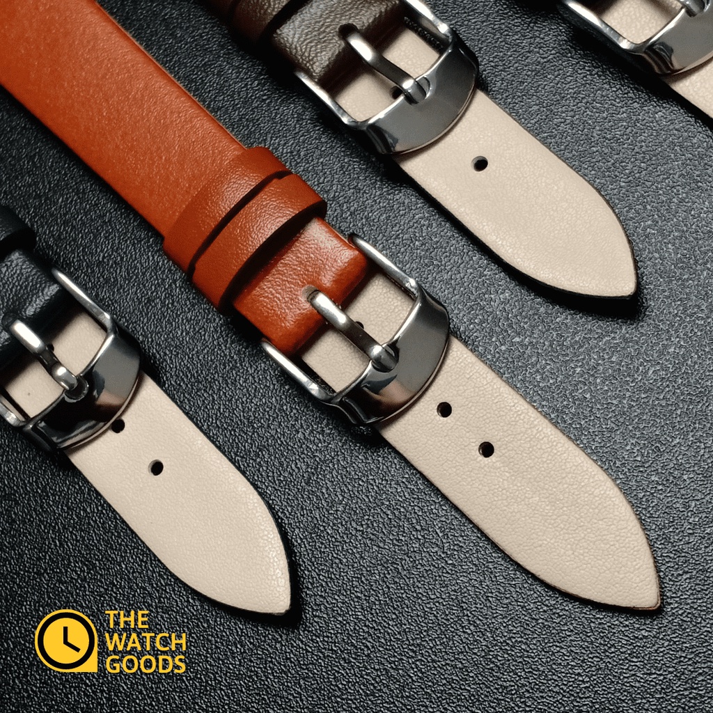 [PREMIUM QUALITY] Leather Watch Strap Time King 16mm 18mm 20mm 22mm 24mm | Tali Jam Tangan Kulit Grade A