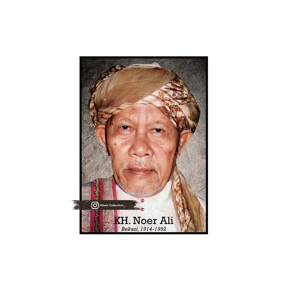 POSTER KH. NOER ALI UK.A3+ SUDAH LAMINATING