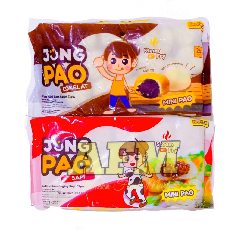 

JUNG PAO RASA COKLAT/SAPI 512GR/32PCS MINI PAO BY ESSEM BAKSO BAKPAO BAKPAU PAU BEEF