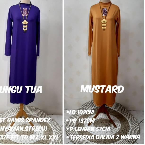 Manset gamis (daleman gamis) katun rayon premium hademm - Putih