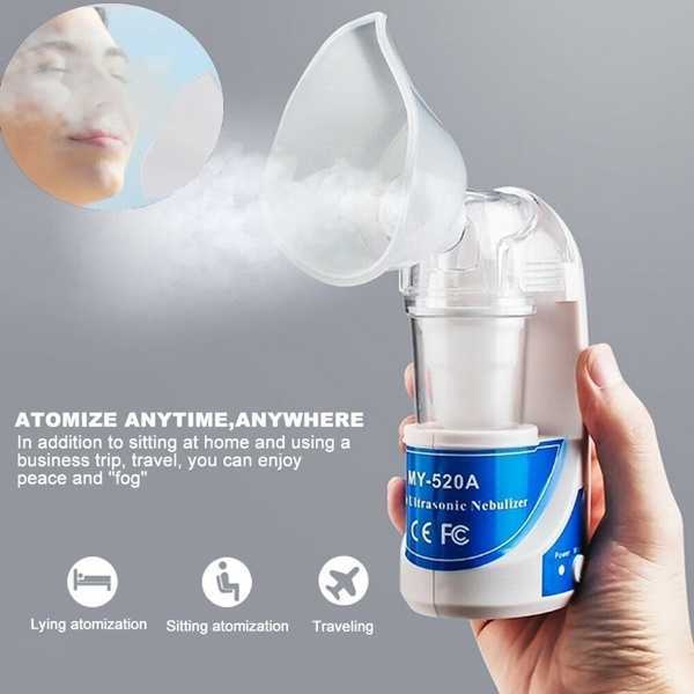 Omicron Alat Terapi Pernapasan Ultrasonic Inhale Nebulizer - MY-520A - White - 7RHR6OWH
