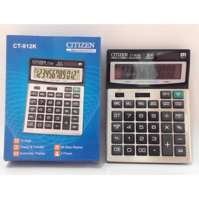 

Calculate Kalkulator Citizen Ct 912 K - Kalkulator 12 Digit - Harga Grosir