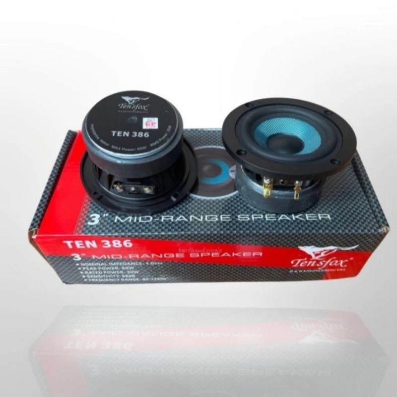 mid range speaker 3 inch tensfox Ten 386 mid range speaker mobil
