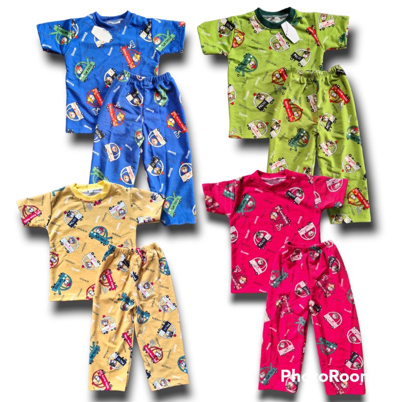 Setelan Anak Babyterry Motif HAPPY ANIMAL/ DINO Setelan Anak Kekinian SETELAN DINO