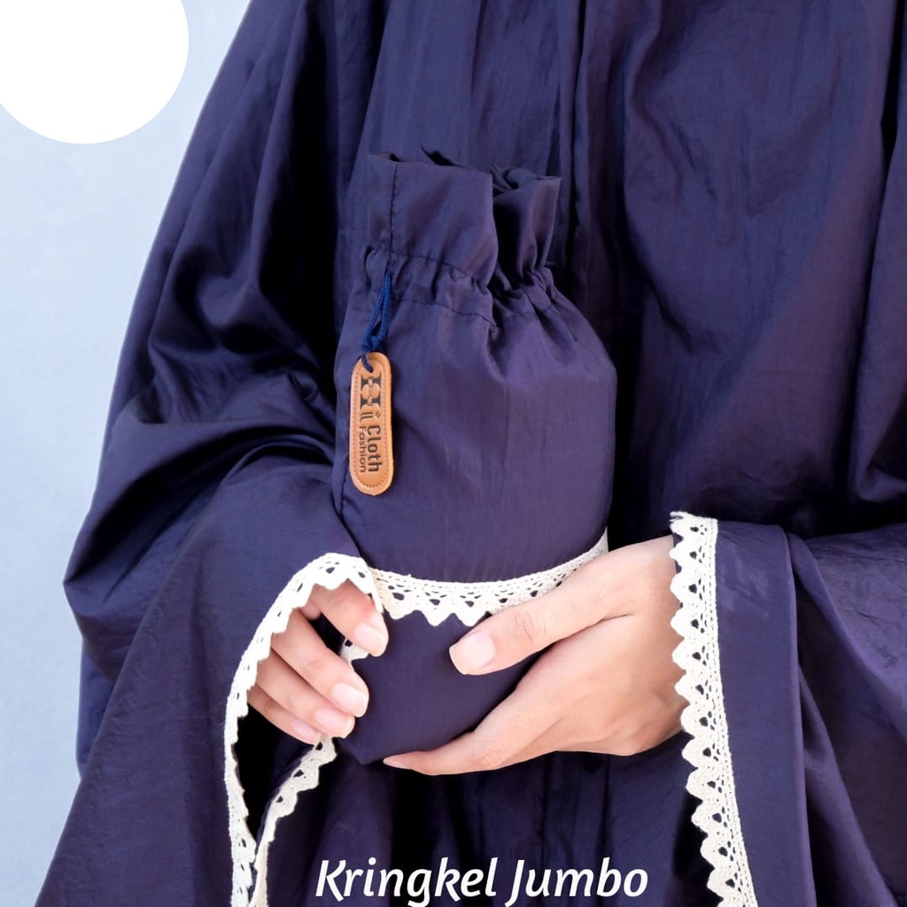 Mukena Travel Mukena Dewasa Jumbo Bahan Parasut Crincel Premium Tebal Grosir - Bisha Official