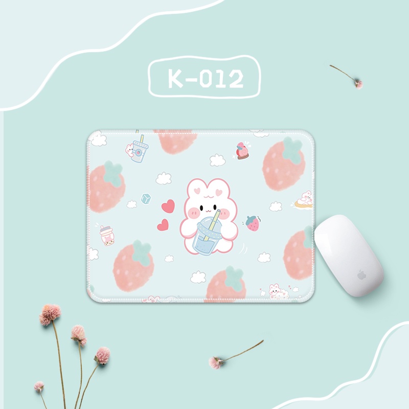 Mouse Pad Tebal Anti Slip Motif Kartun Bisa Dicuci Untuk Laptop / Komputer