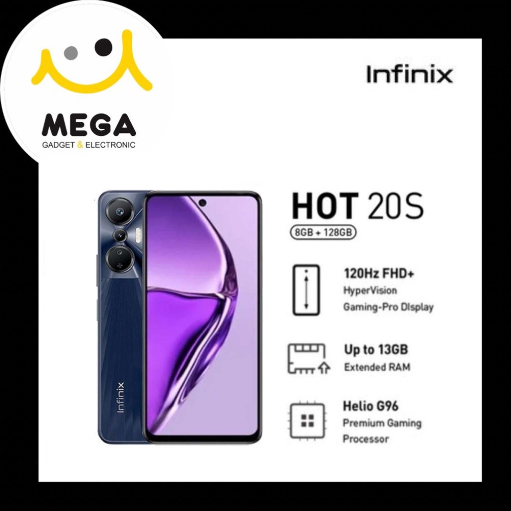 Infinix Hot 20S 8GB + 128GB Garansi Resmi Infinix Indonesia