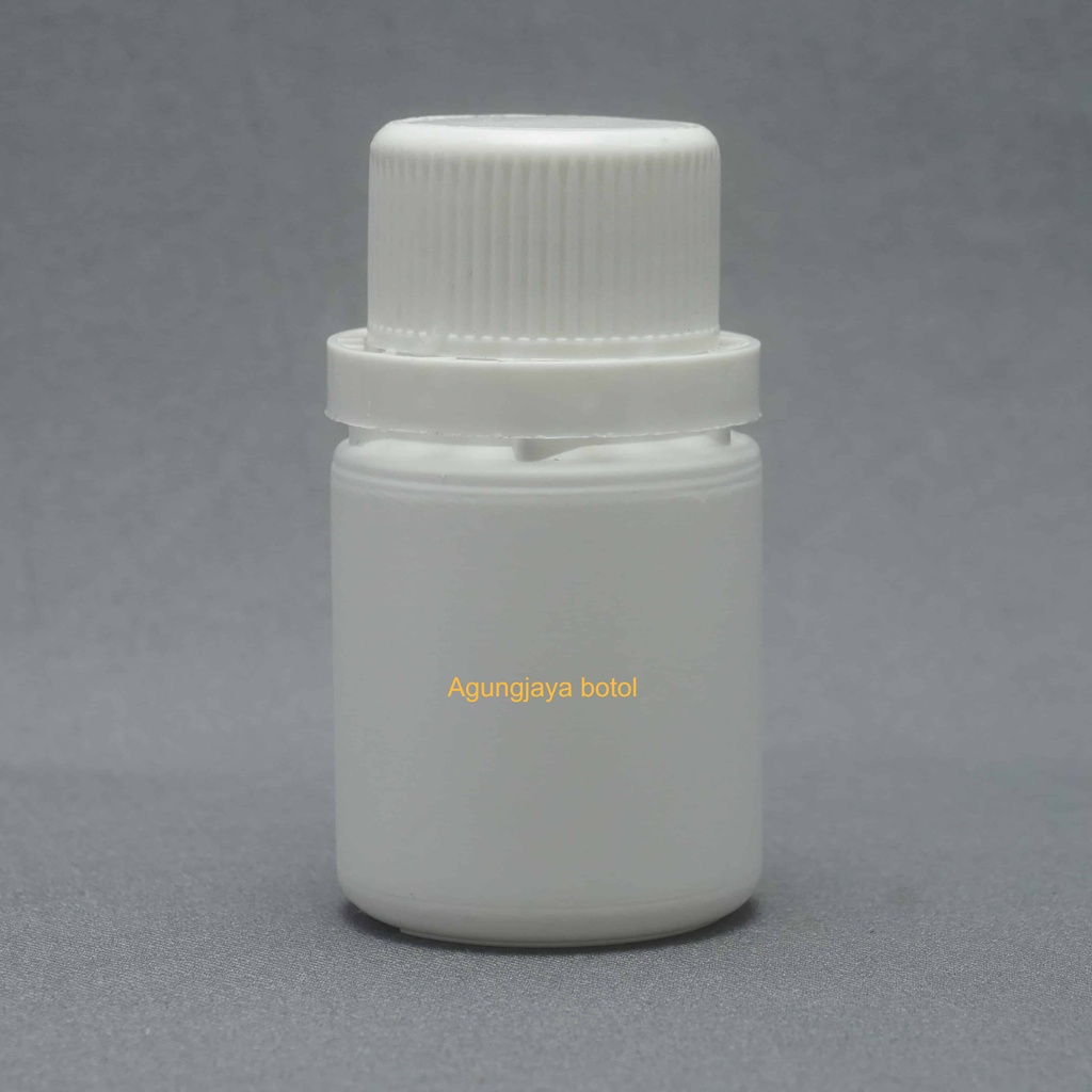 Botol Tablet Kpu 50 Ml Putih Hdpe Set I / Botol Obat / Botol Tablet / Botol Kapsul / Botol Kpu