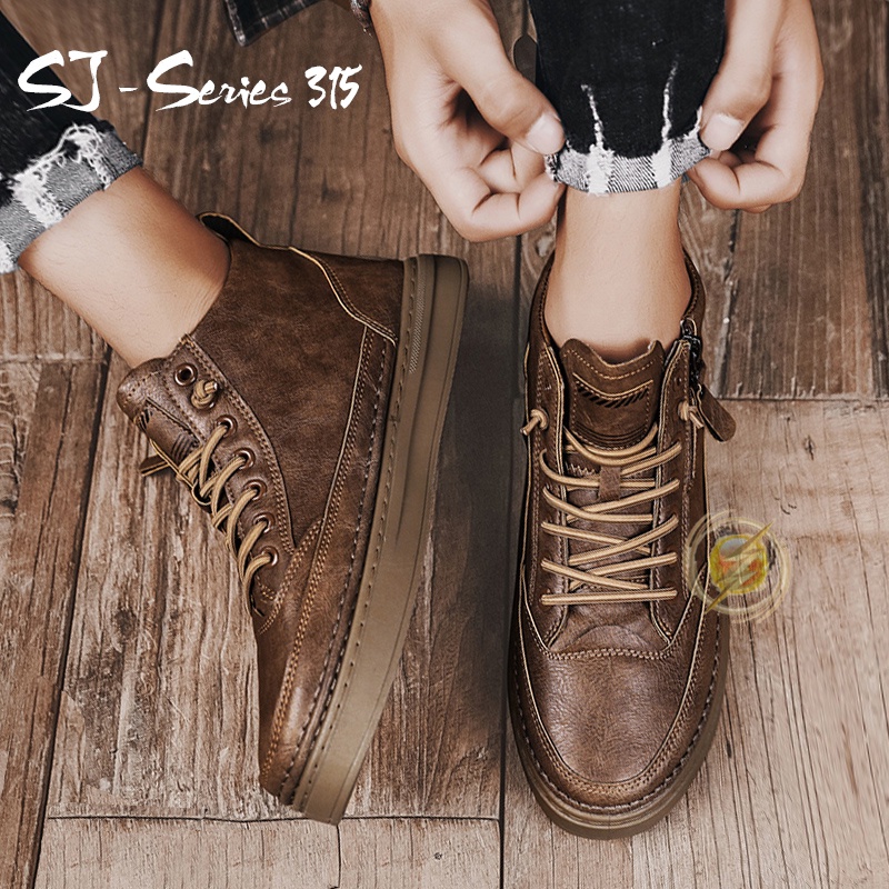 [JWALK] Sepatu Sneakers Pria Fashion Boots Model Keren Buat Hangout dan Gaya Kualitas Import Premium -315