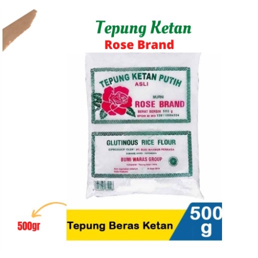 

Tepung Ketan Putih Rose Brand 500gr