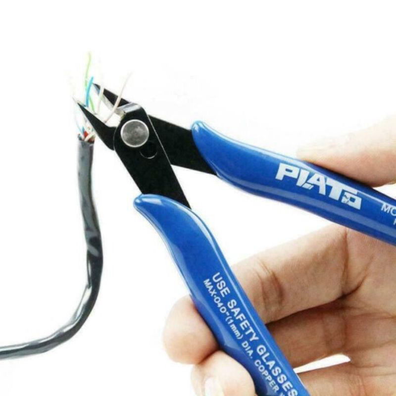 Plato Tang Potong Kawat Gunting Coil Gagang Karet Tang Pemotong Kawat Kabel