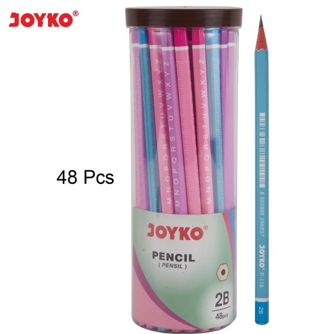 

BAYAR DITEMPAT Pencil Pensil Joyko P-119 2B 1 DRUM 48 PCS /ALAT TULIS AESTHETIC/ALAT TULIS SEKOLAH/ALAT TULIS SET/ALAT TULIS LENGKAP/ALAT TULIS ANAK/ALAT TULIS LUCU