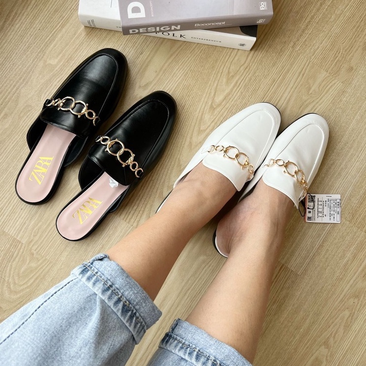 NEW ARRIVAL SEPATU SANDAL WANITA ZR ZRS05 BLACK/IVORY