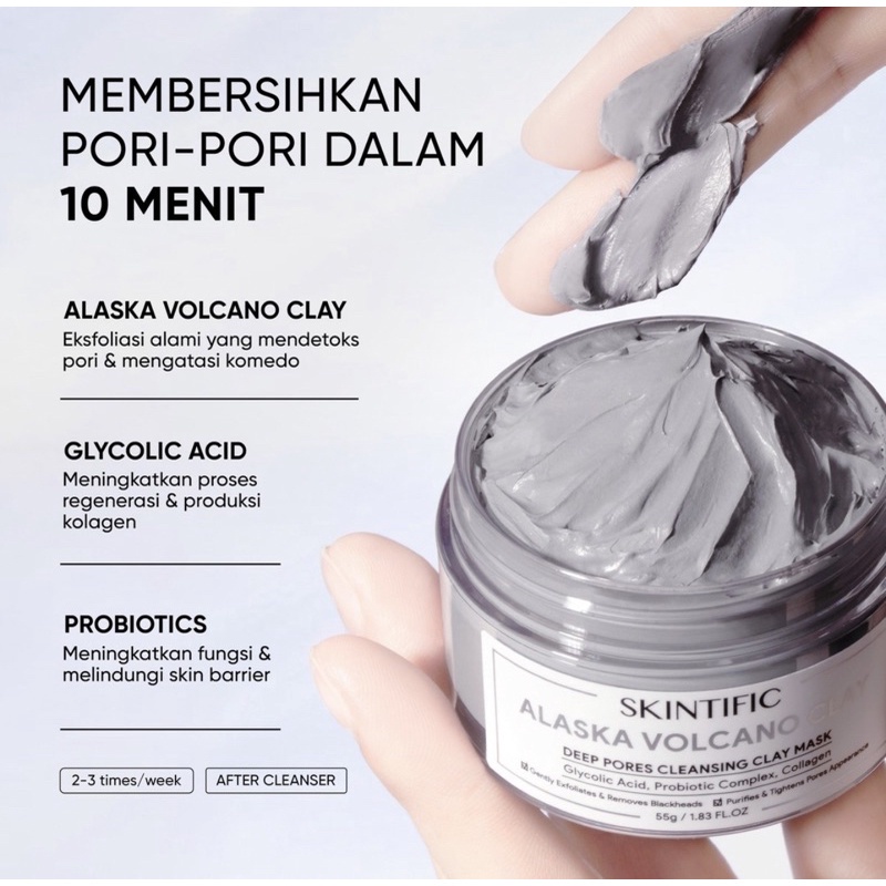 SKINTIFIC Alaska Volcano Clay Mask 55g