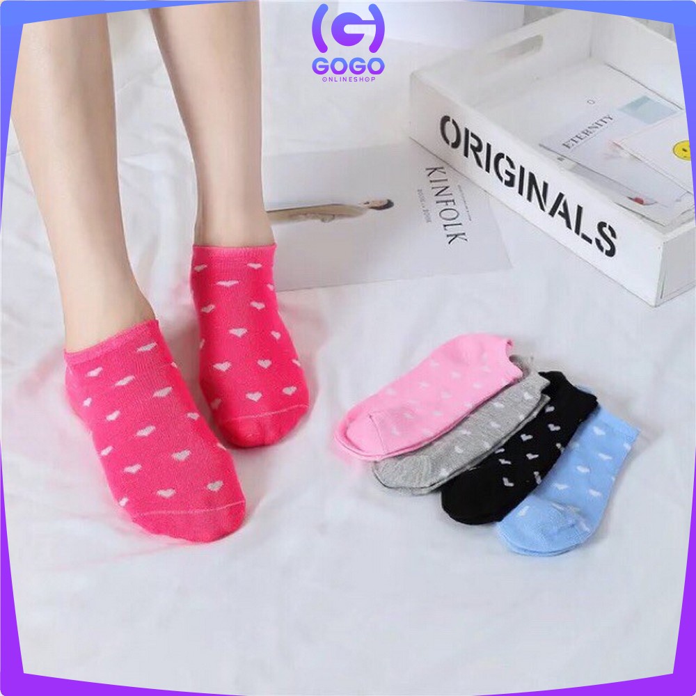 GOGO-P51-P54 Kaos Kaki Pendek Dewasa / Kaos Kaki Semata Kaki / Kaos Kaki Ankle Motif / Short Socks