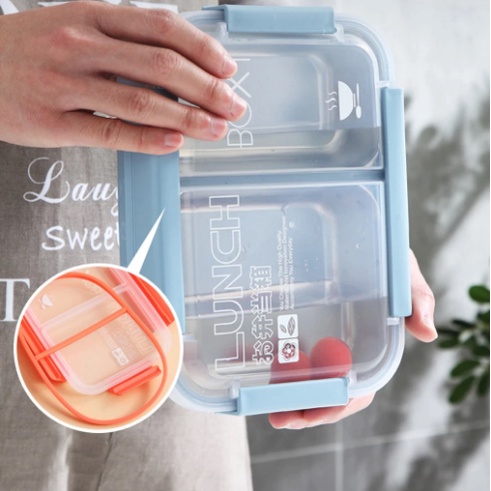 Kotak Bekal Makan Staom;ess steel 2 Sekat kotak makan Anti Tumpah Lunch Box Stainless Steel