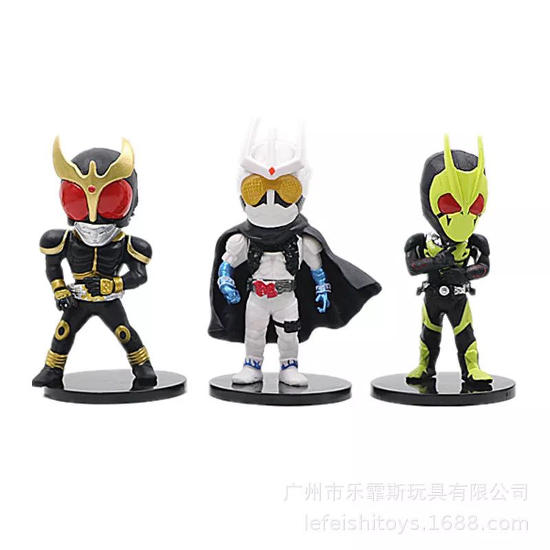 Mainan Anak Figure Masked Kamen Rider Set 6 Satria Baja Hitam