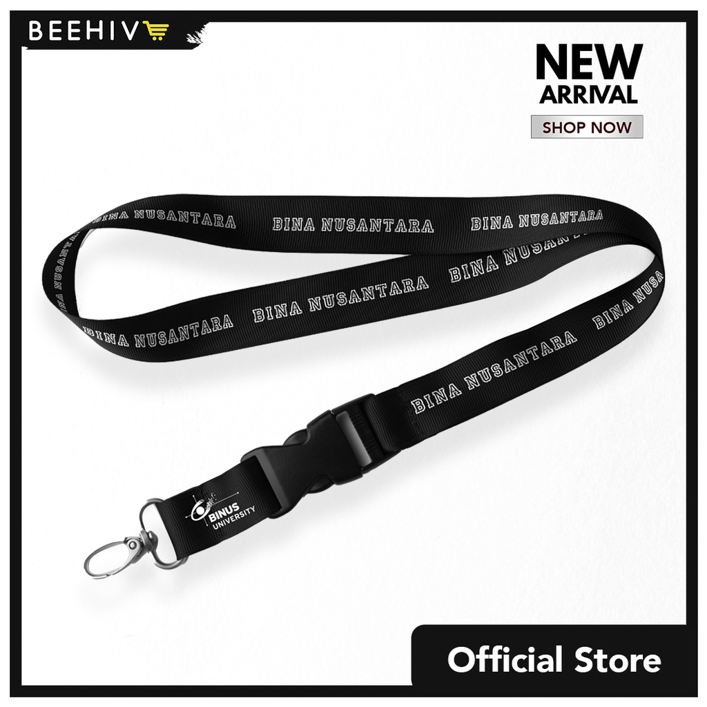 Beehive Binus - Lanyard Bina Nusantara - Hitam