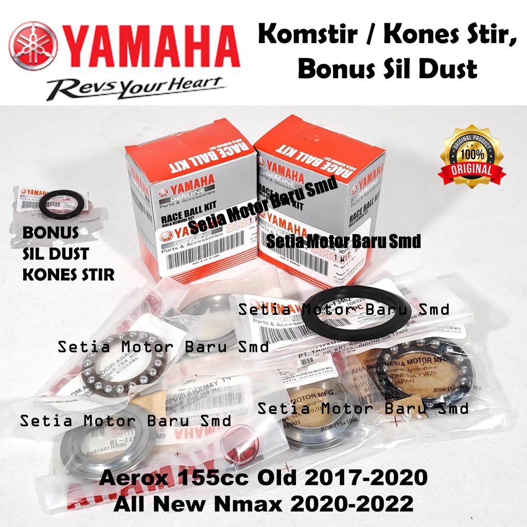 Bearing Bering Kones Stir Komstir Comstir Aerox 155 Old All New Nmax N Nmax Asli Original Yamaha
