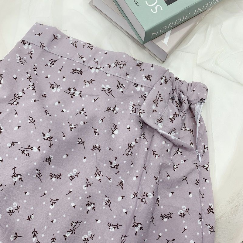 FLORAL SKIRT JUMBO / ROK MOTIF BUNGA SAKURA PATTERN DAILY KOREAN STYLE VINTAGE / SIERA SKIRT