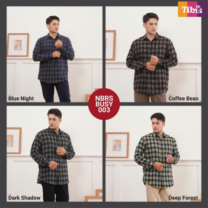 Kemeja flanel NIBRAS / NBRS Bussy 003 / Kemeja Pria Nibras