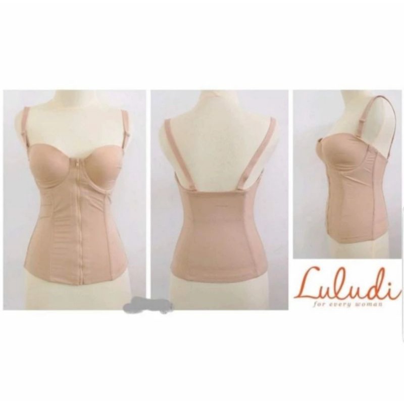 LONG TORSO LULUDI LONGTORSO KORSET BADAN BUSTIER PERUT BODYSUIT SHAPEWEAR