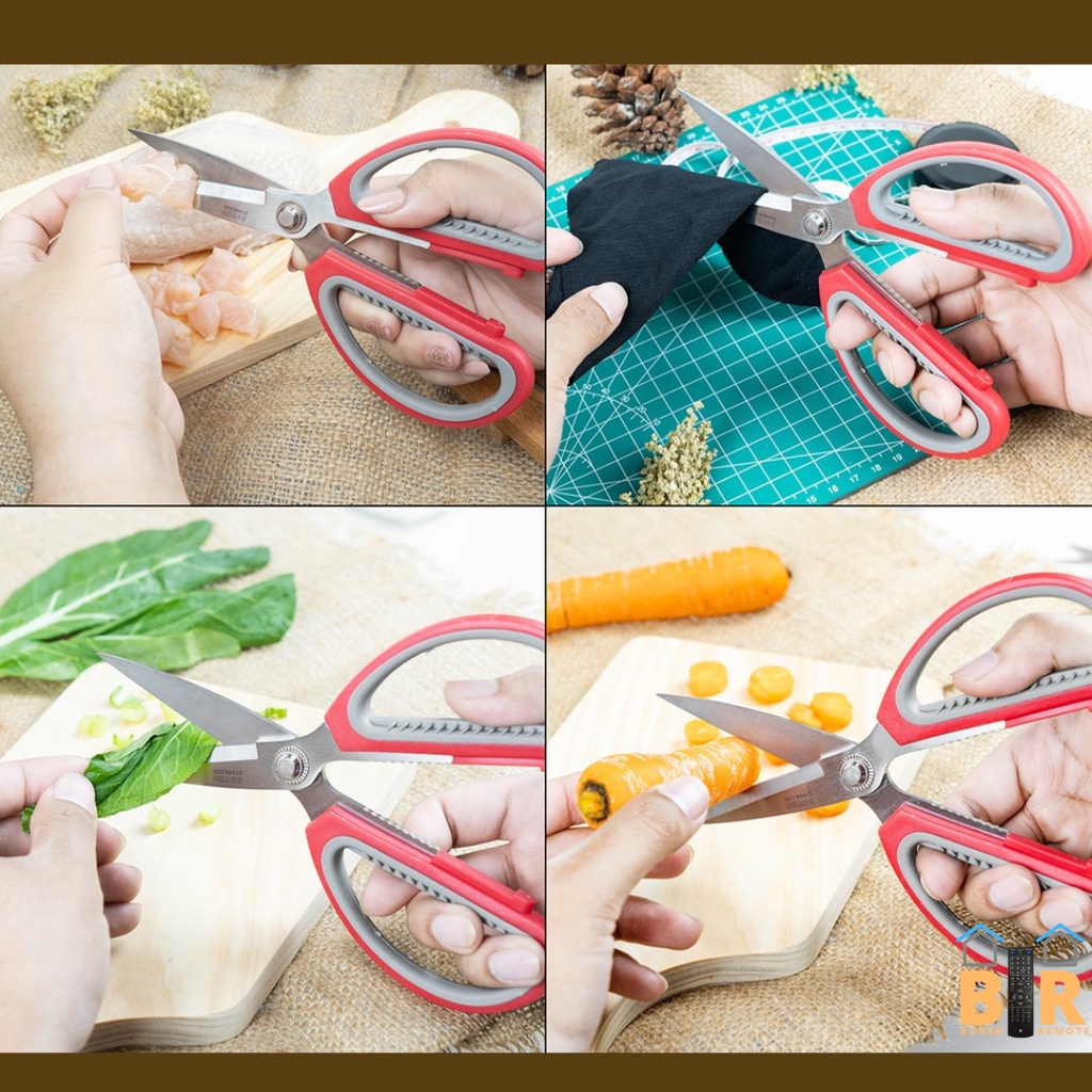 Gunting Dapur Serbaguna Multifungsi Stainlees Steel / Ikan / Ayam Daging / Kitchen Scissors