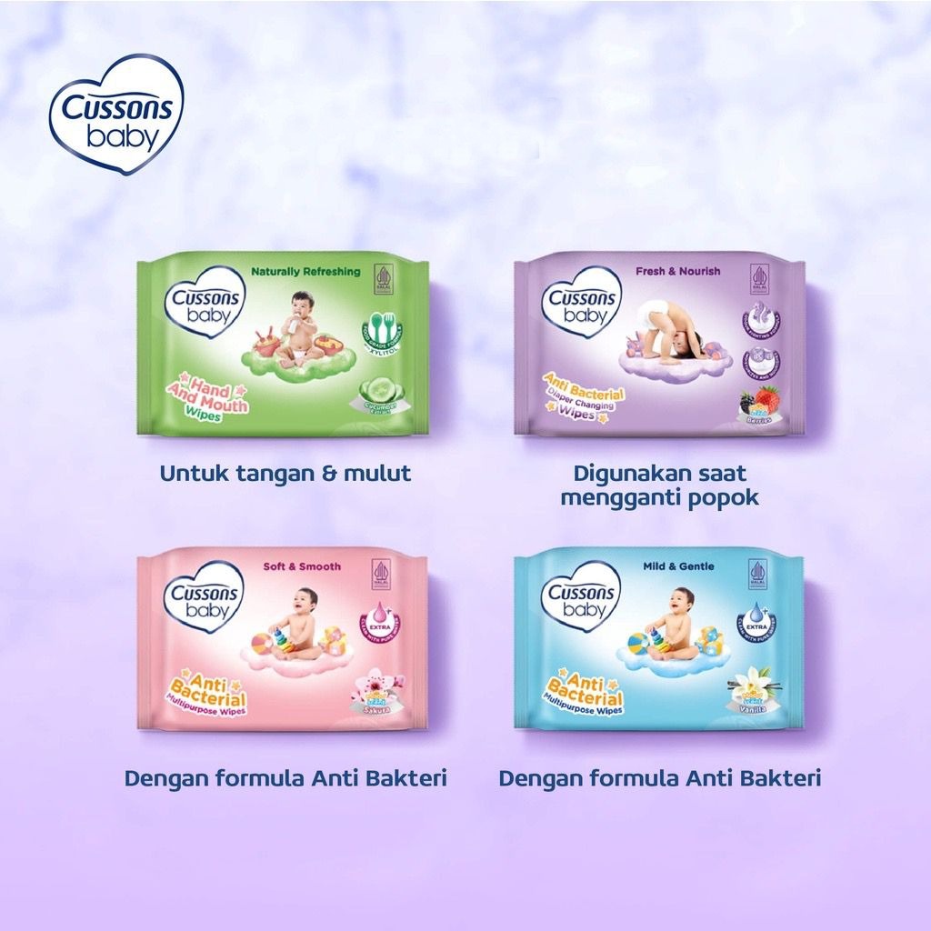 CUSSONS BABY WIPES 45'S BELI 1 GRATIS 1  / TISU BAYI