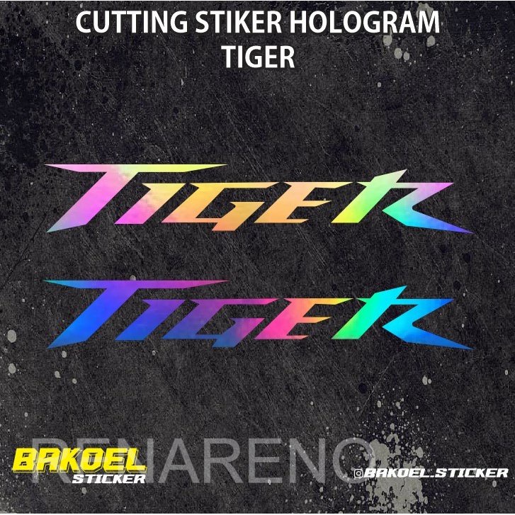 Cutting Stiker Hologram TIGER