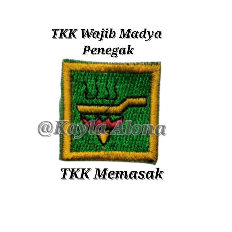 BET / BADGE TKK WAJIB MADYA PENEGAK ( HARGA 1 PAKET = ISI 10 TKK WAJIB )