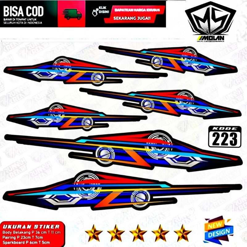 Jual Decal Sticker Striping Variasi Animasi Honda C70C50C80C90C100