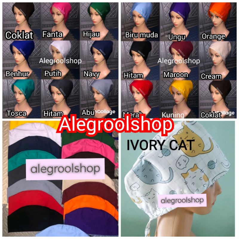 Topi Surgical/ Topi Dokter /Topi Perawat/Topi Medis /Topi Scrub/Topi Oka