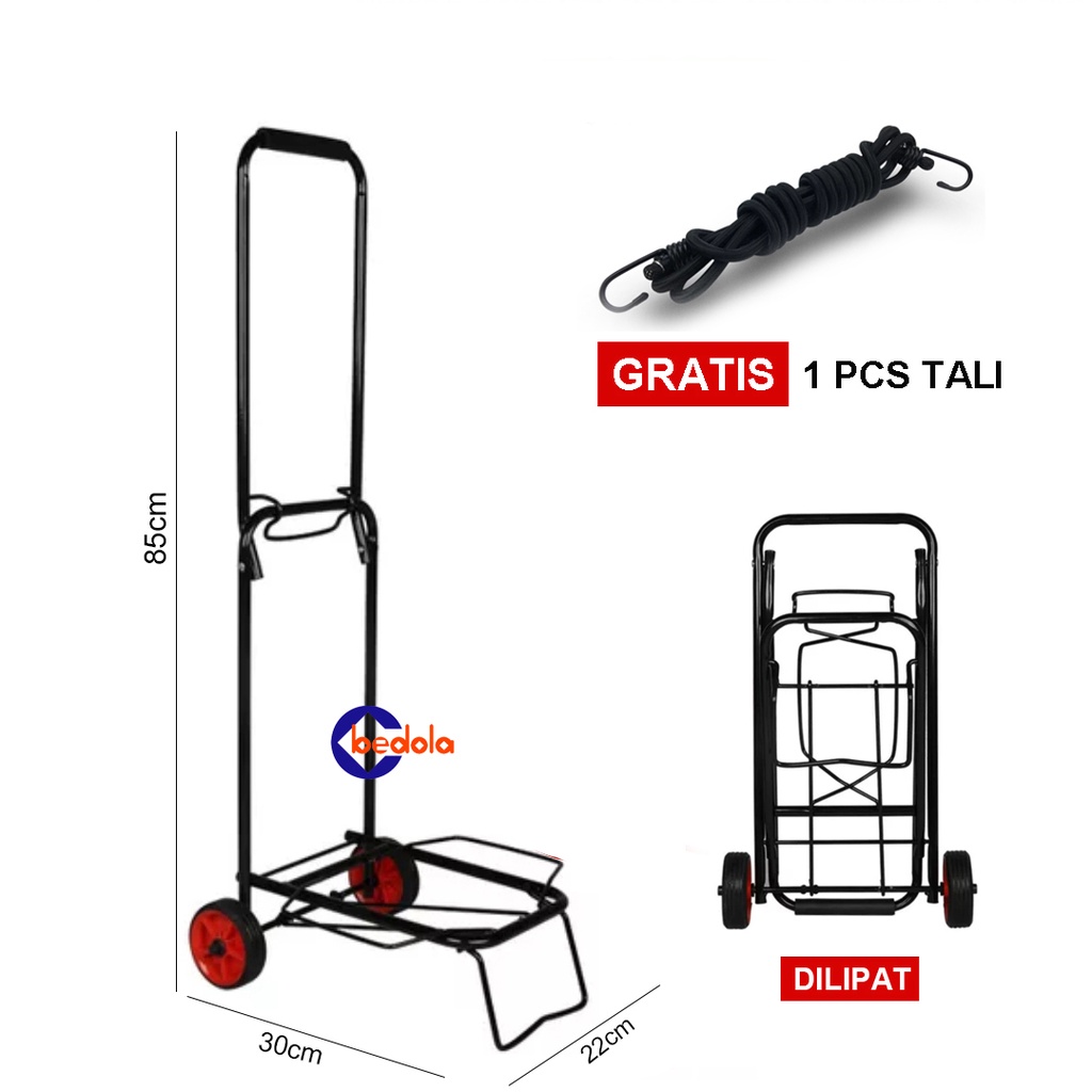 Bedola Troli troley lipat bawa aqua galon dan gas trolley barang serbaguna